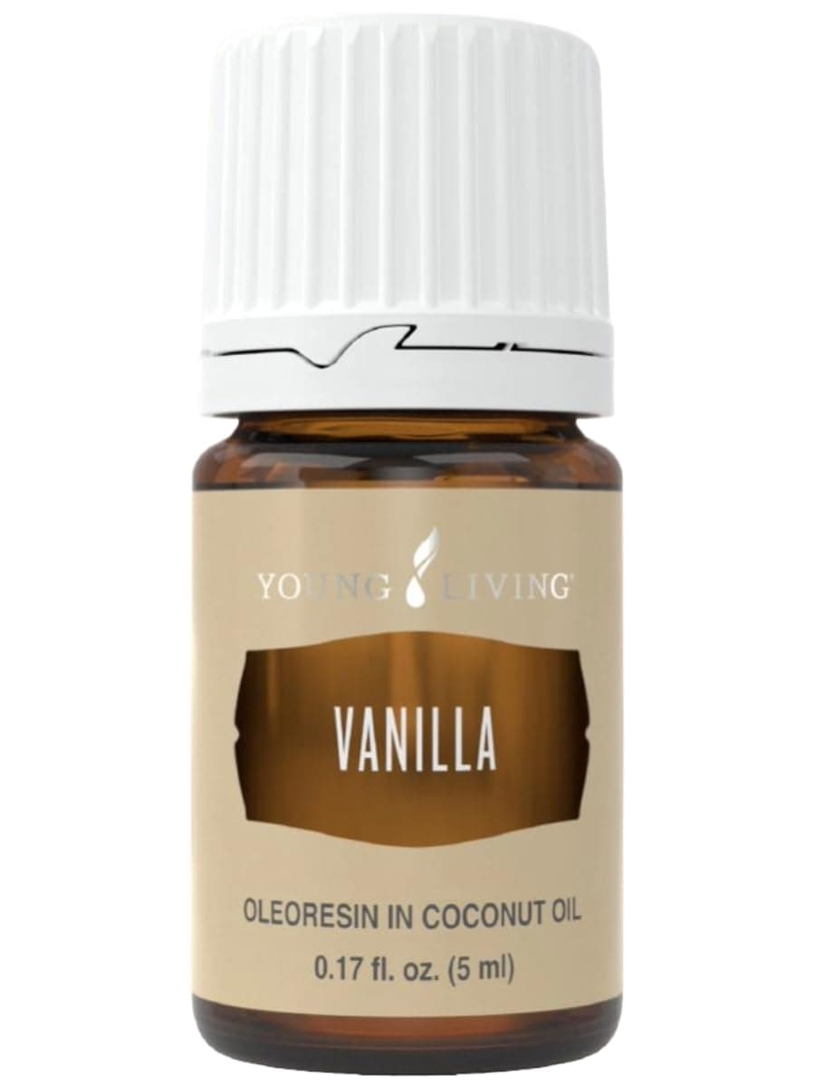 Young Living Vanilla 5ml Essential Oil - Warm, Soothing Aroma - Aromatic Diffuser or Topical use - Natural Sweet Scent - Vanilla Planifolia with Fractioned Coconut Oil
