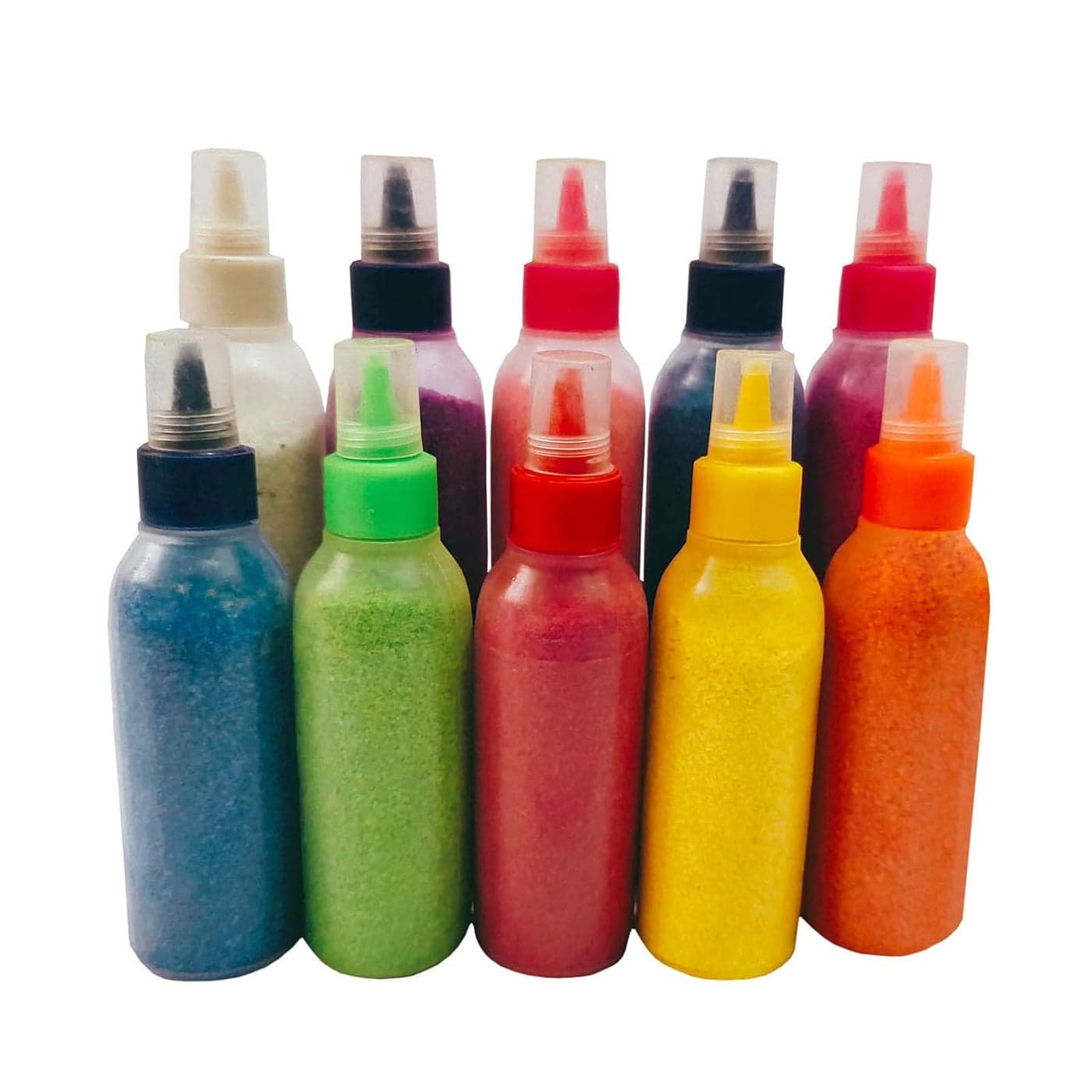 Buyent Rangoli Powder All Colour Rangoli Sand Colours for Floor Rangoli Powder All Colour kit Creativity Diwali Floor Decoration Multicolour 100 Grams Pack of 10
