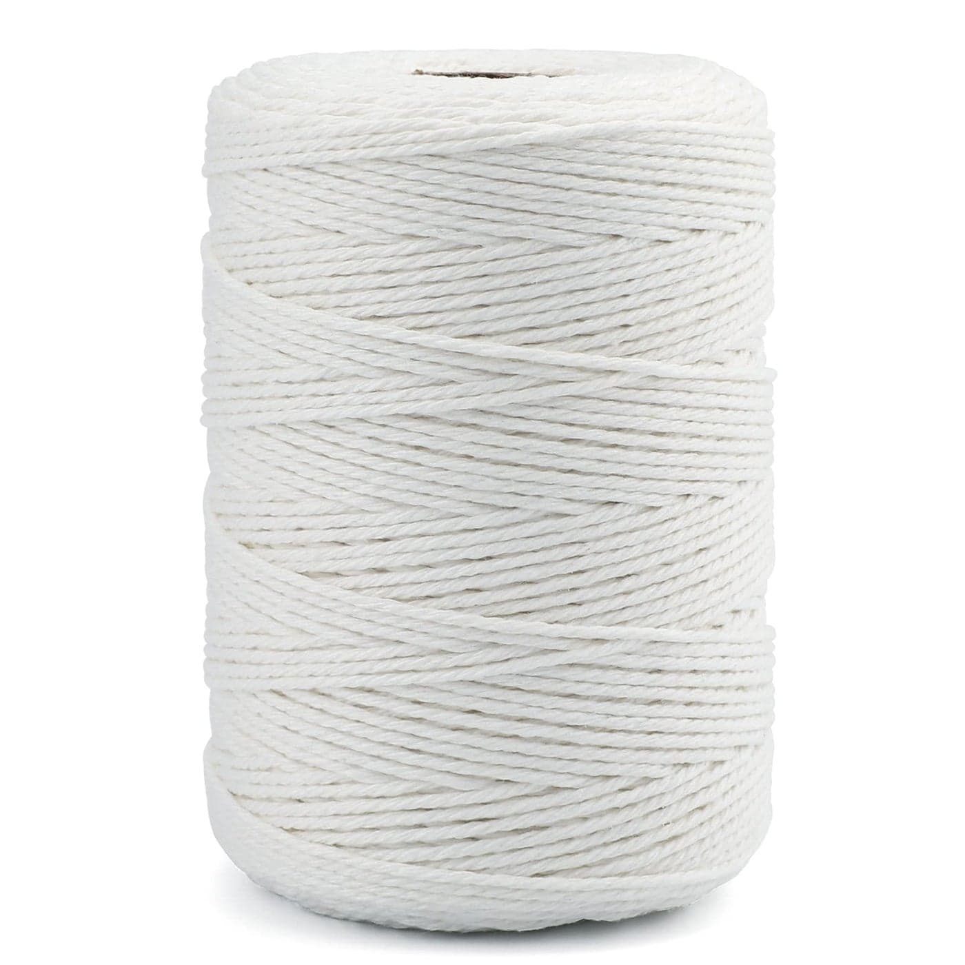 jijAcraft Butchers Twine 656 Feet, 2mm White Twine String, Food Safe Natural Cotton String Kitchen Cooking Twine String Bakers Twine for Meat Trussing, Sausage, Turkey, Food Prep