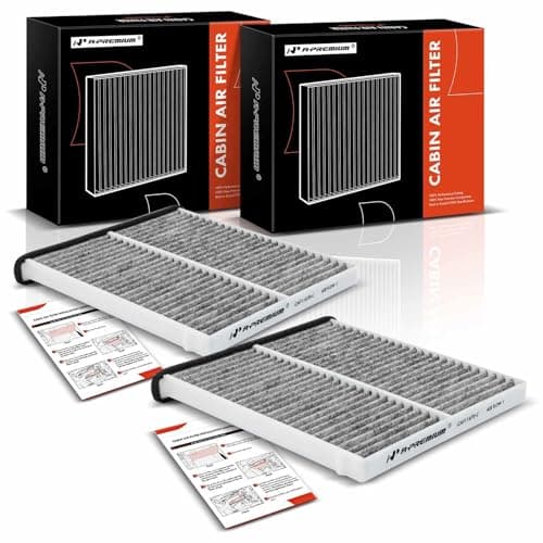 A-Premium 2-PC Cabin Air Filter with Activated Carbon Compatible with Mazda Vehicles - 3 2014-2018, 6 2014-2021, CX-5 2013-2022