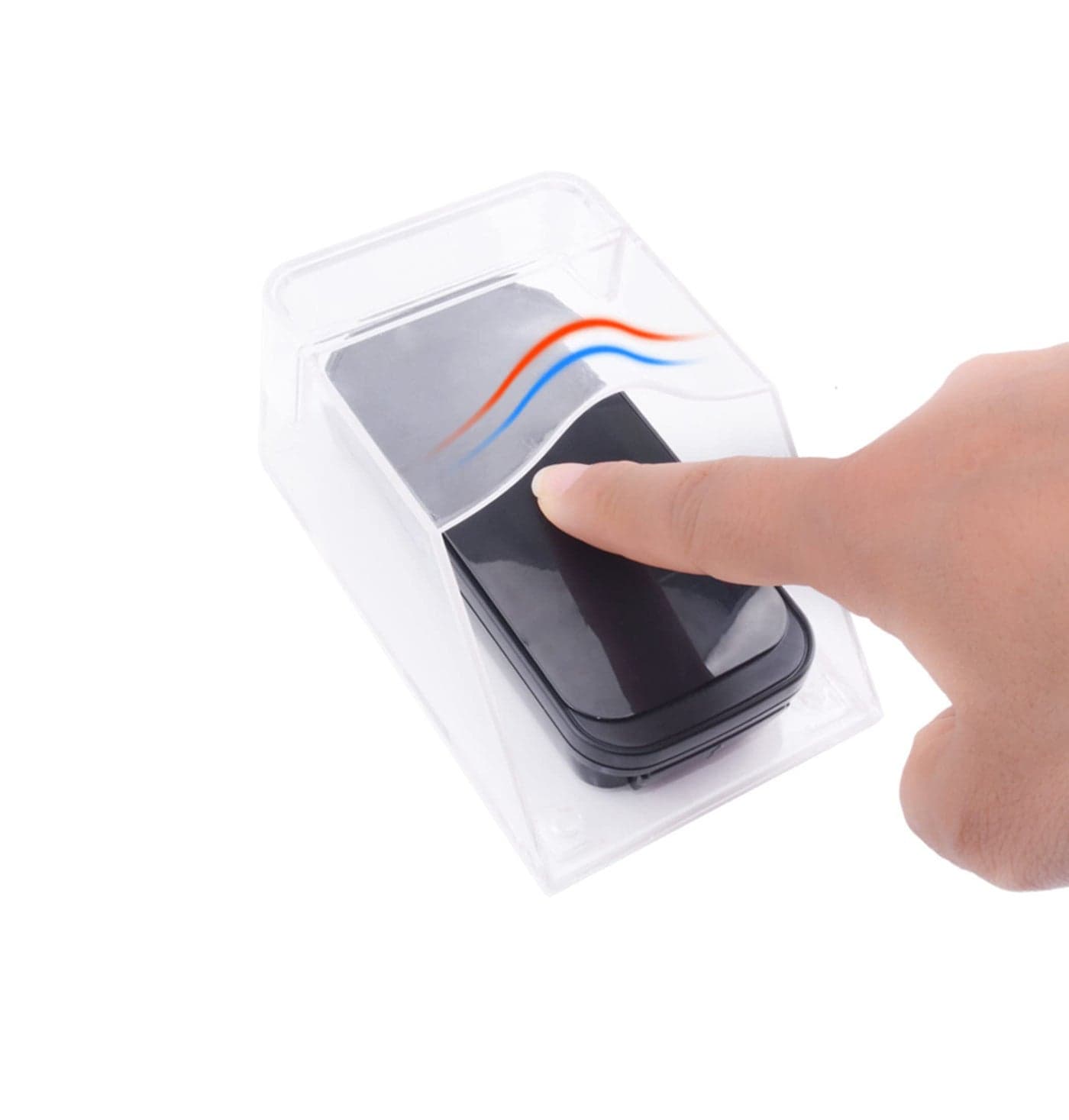 ZUYOOK PC Waterproof Doorbell Cover Transparent Rainproof Wireless Doorbell Waterproof Splashproof BoxDoorbell not included For Protective doorbell 1pack