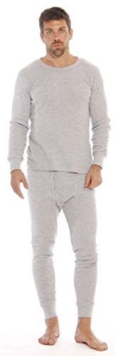 At The Buzzer Thermal Underwear Set for Men 95962-Grey-M