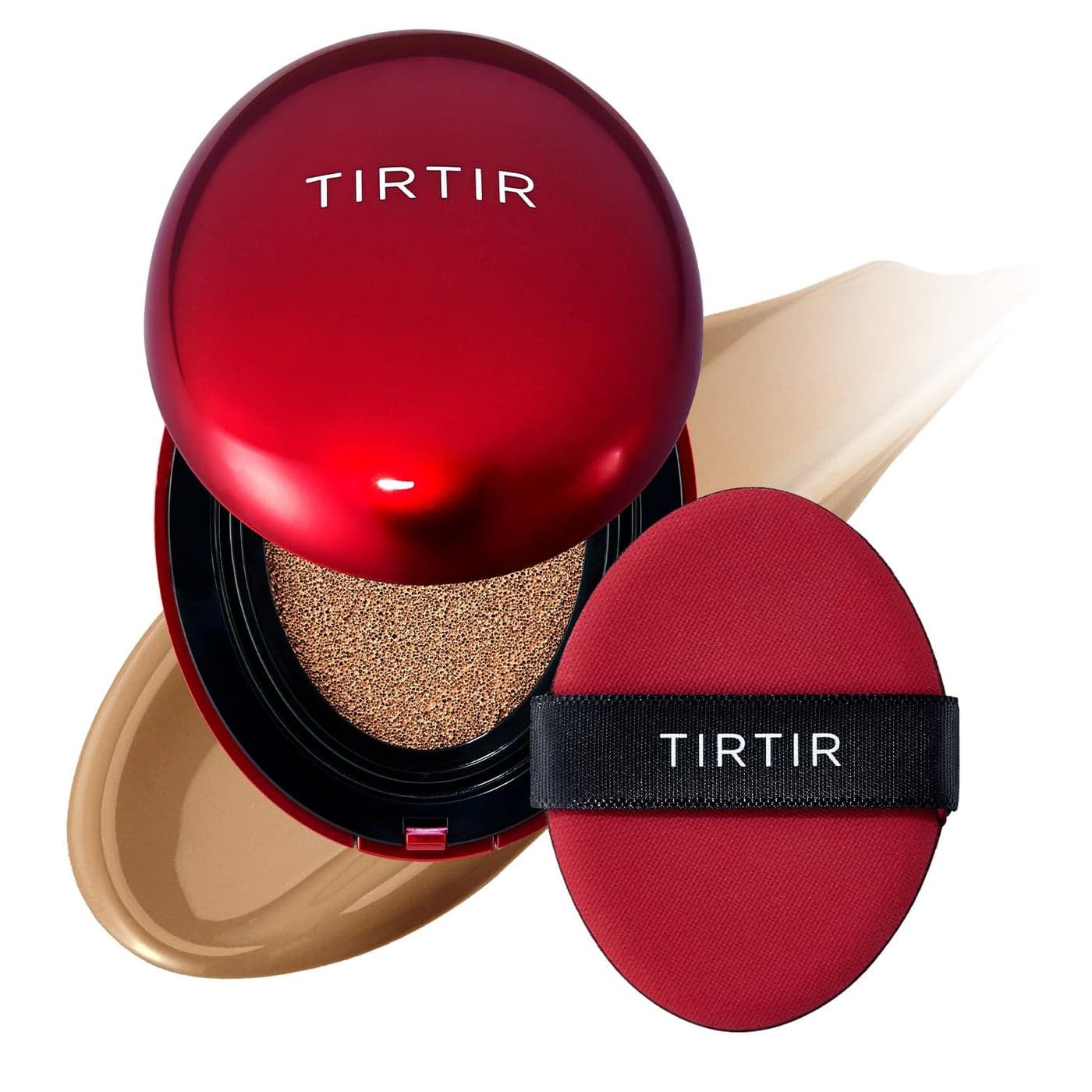 TIRTIR Mask Fit Red Cushion Foundation Full coverage Weightless Skin fit Satin Glow Finish Korean Makeup beauty Tattoo cover up Buildable 35N Walnut 063 Fl Oz