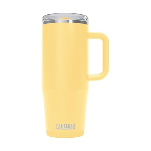 CamelBak Thrive Insulated Stainless Steel Mug Leak Resistant Design for Hot and Cold Drinks and Everyday Travel 32oz Yellow Bloom