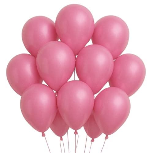 Just Party Metallic Balloons - Pack of 100 (Pink)