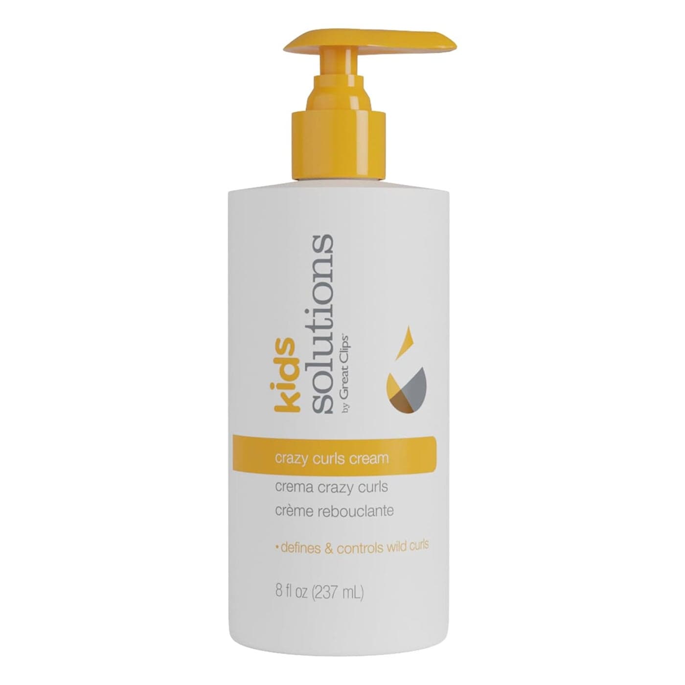 GREAT CLIPS Solutions Kids Crazy Curls Cream 8oz Defines Curls Smoothes Frizzy Hair Recommended for Children Ages 410