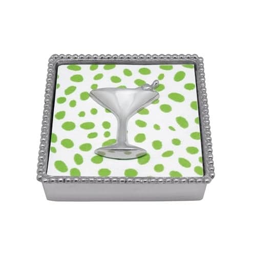 Mariposa Cocktail Beaded Napkin Box Small