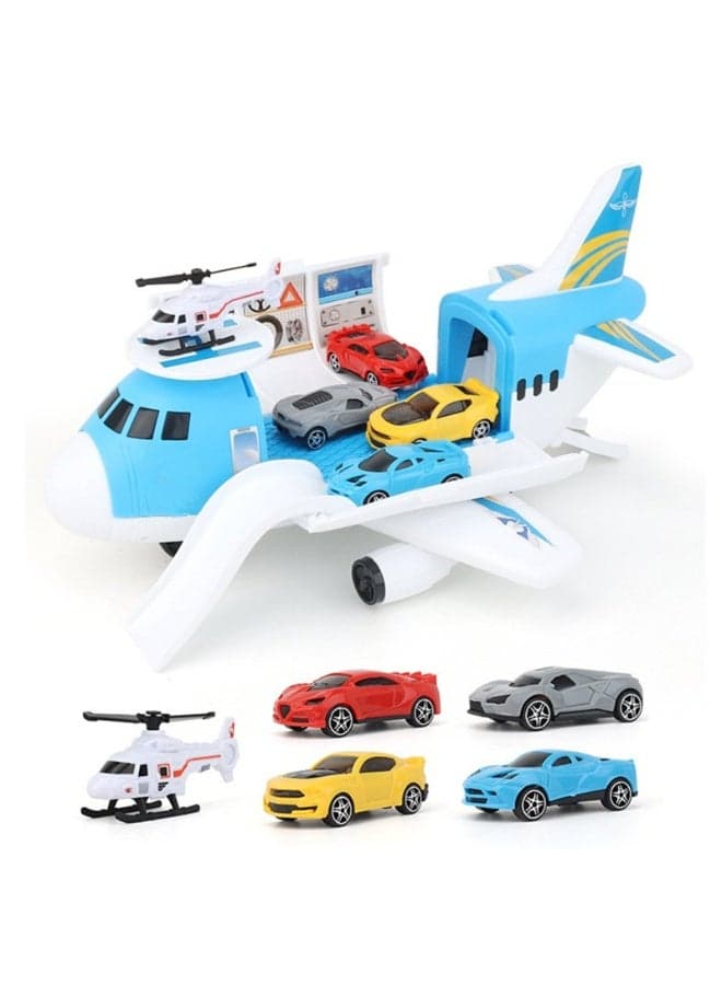6pcs Removable Aircraft Model Set | Aviation Boy Vehicle Toy | Pull Back Cars Transport Set | Cargo Plane & Truck Toy for Kids | Boys Girls Birthday Gift for Ages 3+, 39x28x17cm