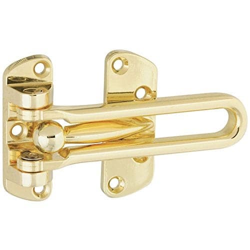 National Hardware N199679 V804 Door Security Guard in Brass38 x 6