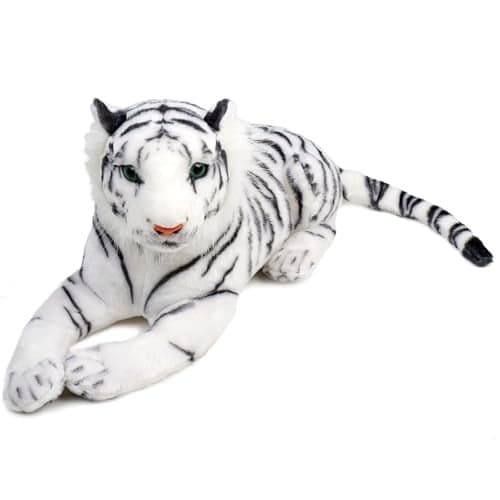 TigerHart Saphed The White Tiger Squeeze Me 17 Inch Stuffed Animal Plush
