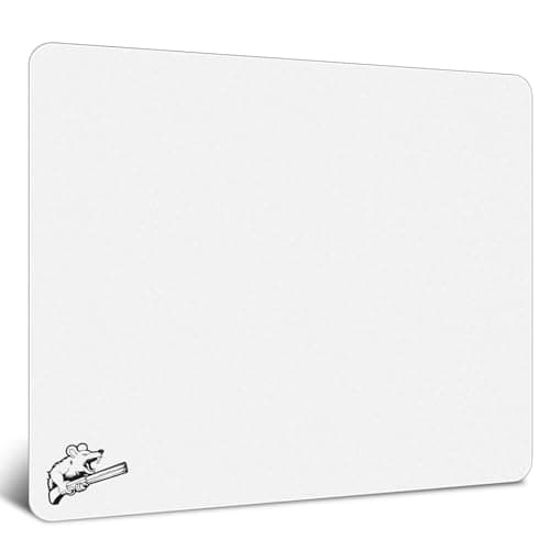 SIROOLAC 2.0 Ultra-Thin Tempered Glass Gaming Mouse Pad, Designed for FPS, Full-Coverage Anti-Slip Base,Etched Surface,1.6mm Thin Glass Layer,Redefine Your Shooting ExperienceWhite,300mm*350mm