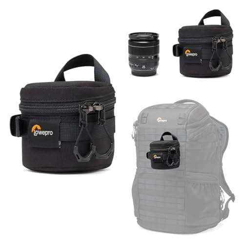 Lowepro ProTactic LCS 8 x 8 III Camera Lens Case, Camera Lens Pouch Bag, fits 50mm F/1.8, for DSLR and Mirrorless Cameras, Vol-0.3L Dim: 3.15x3.15x3.15in, Camera Bag, for Photographer/Videographer
