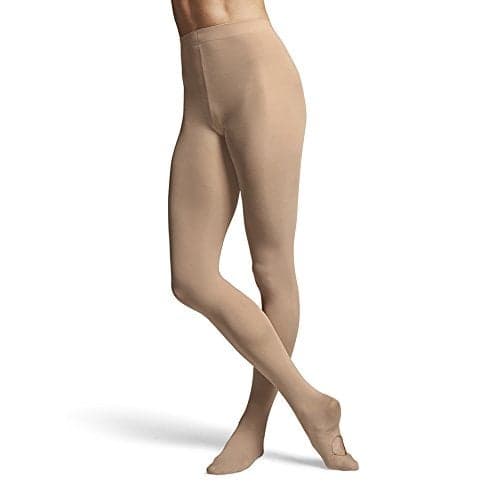 Bloch womens Ladies contoursoft adaptatoe tights, Bloch Tan, Small-Medium