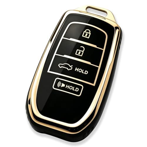 Tautrophen Key Fob Cover Fit for Toyota Camry Mirai 2025 Crown Corolla Grand Highlander Tundra Venza Sequoia