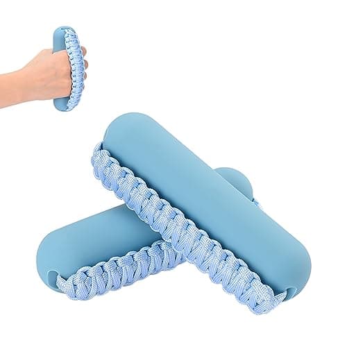 Hikeen Hand Weights Set for Women Men, Soft Dumbbells of 2 (1lb Each), Walking Weight with Hand Strap for Aerobics, Jogging, Running(Blue,2lb sets)
