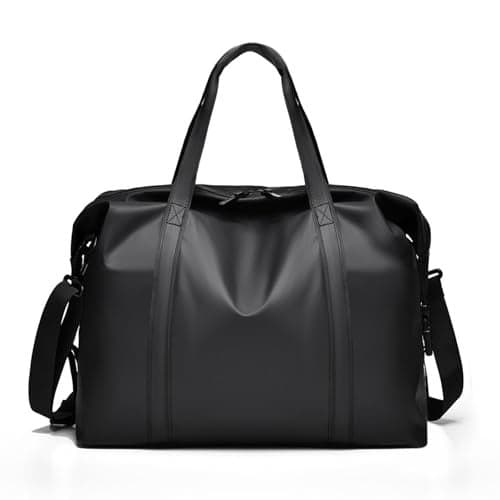 SZDPC Travel Duffle Bag, for Spirit Airlines Personal Item Bag 18x14x8, PU Leather Carry on Tote Bag with Shoulder Strap, Weekender Bag for Men and Women