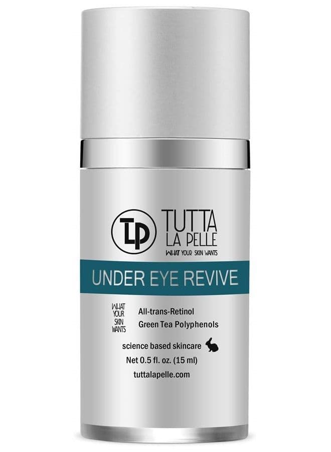 Under Eye Repair Cream - All-Trans-Retinol UNDER EYE REVIVE Anti Aging Eye Cream For Dark Circles And Puffiness, Under Eye Bags, Fine lines, Wrinkles - 0.5 Oz