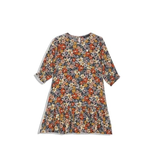 Allen Solly Girls Multi Print Regular Fit Casual Dress