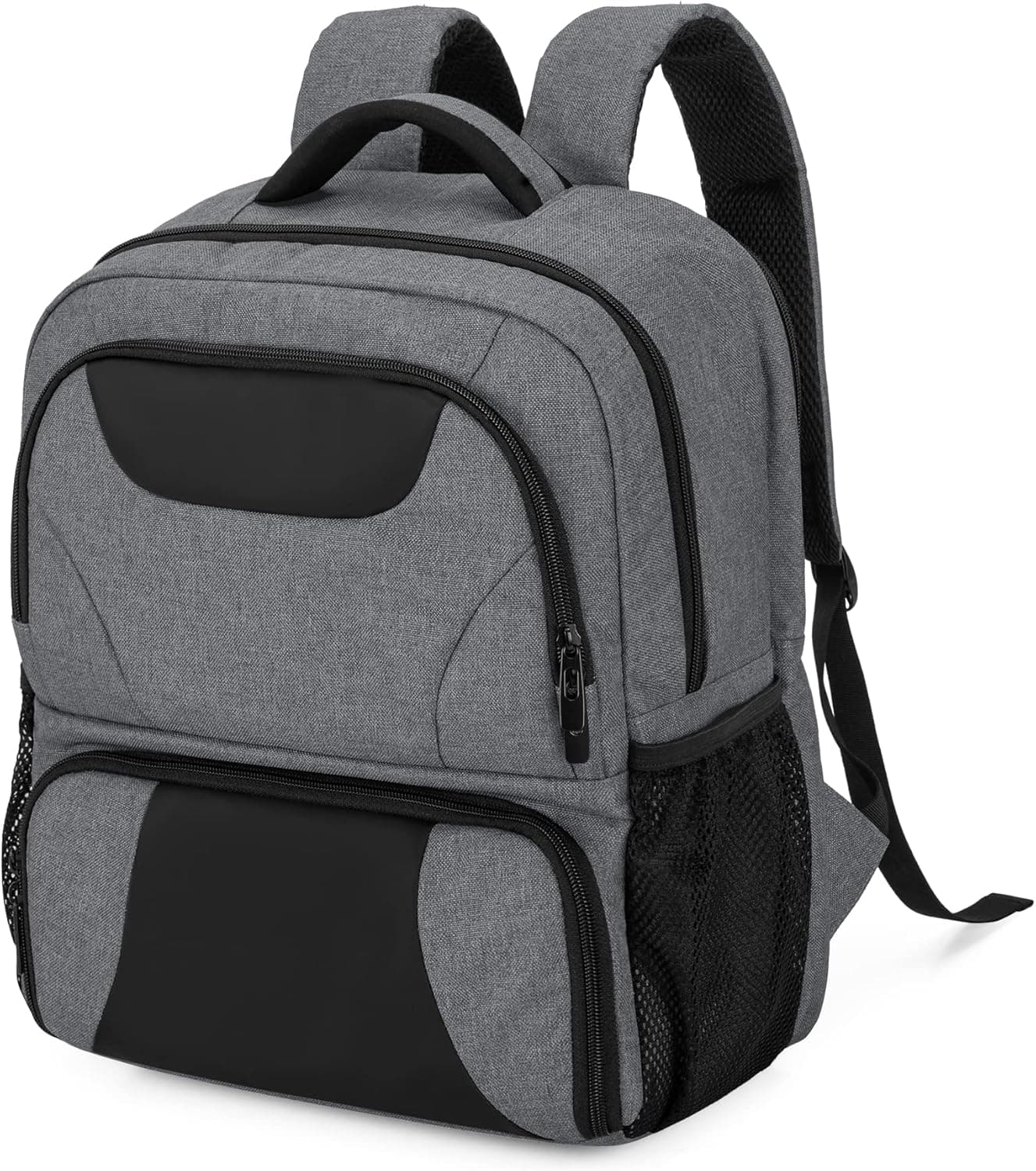 CURMIO CPAP Backpack, CPAP Travel Bag Compatible for ResMed AirSense 9, AirSense 10, AirSense 11, Philips System One, Gray (Bag Only, Patented Design)