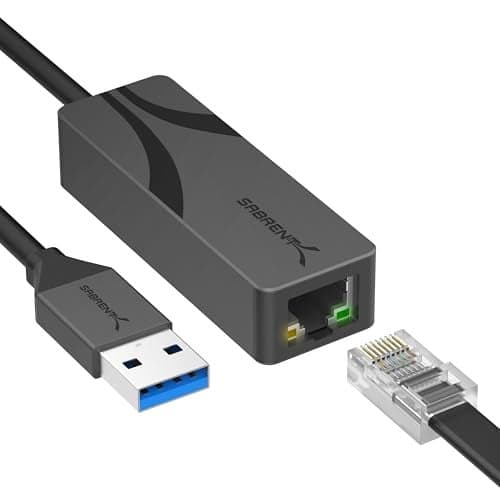 SABRENT USB 30 to 25 Gigabit Ethernet Adapter USBA to 25GbE Network Adapter Aluminum Housing PlugandPlay Backward Compatible with 1010010002500 Mbps Bus Powered NTUA25
