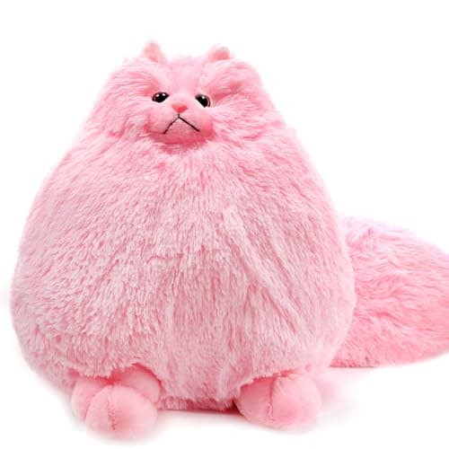 Winsterch Fluffy Giant Cat Stuffed Animal20 inches Large Cat Stuffed ToysBirthday for Girls Kids Girlfriend Mother WomenBig Cute Pink Plush Stuffed Animal Plush Toy