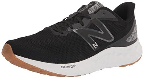 New Balance Men's Fresh Foam Arishi V4 Running Shoe, Black/Silver Metallic/Gum 2, 13