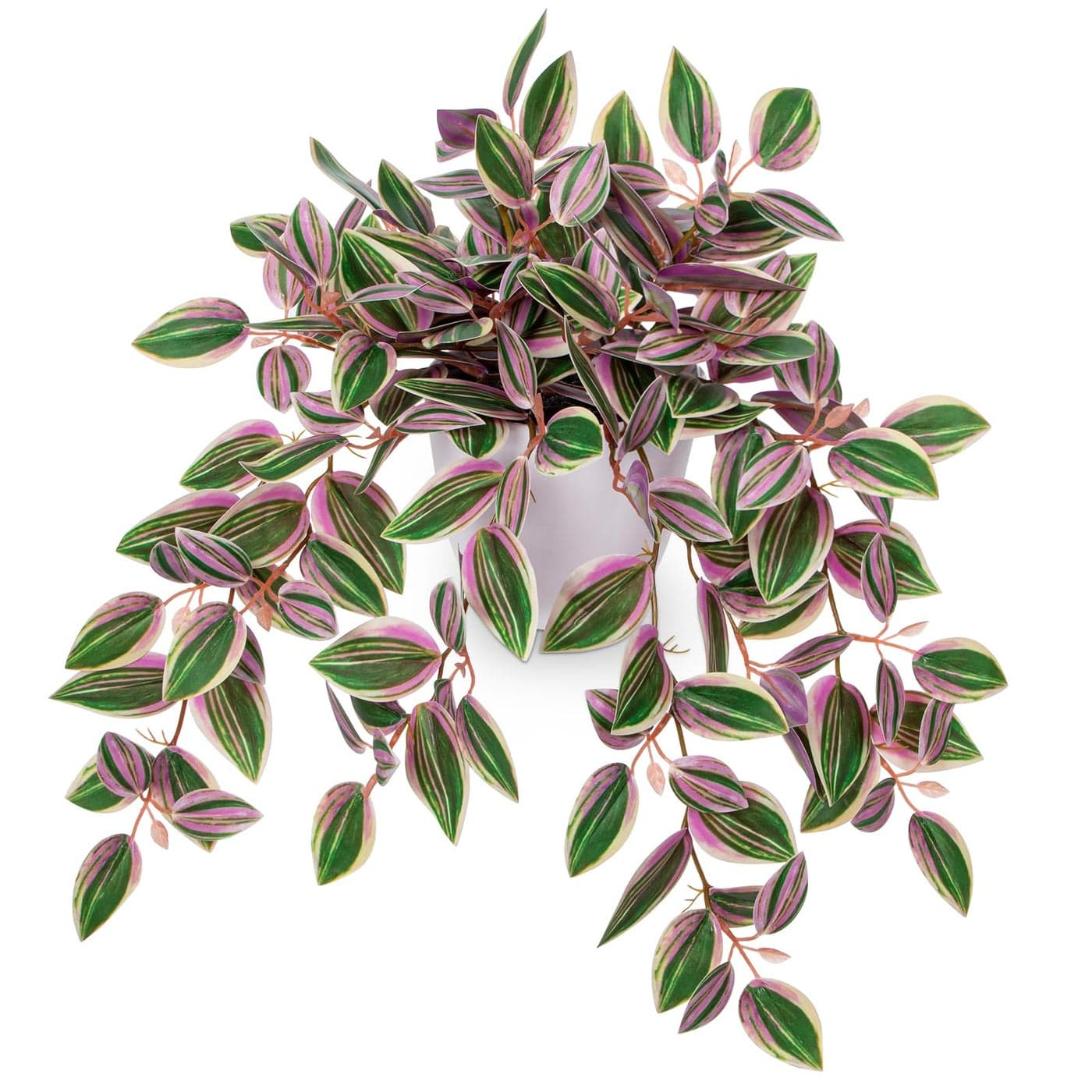 Briful Faux Plants Indoor Fake Potted House Plants Artificial Watermelon Peperomia Hanging Plant for Home Office Bedroom Aesthetic Shelf Kitchen DecorationPink 1 Pack