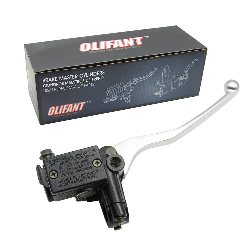 Front Brake Master Cylinder for Yamaha Warrior 350 Big Bear 250 350 400 Banshee Wolverine 350 Grizzly 350 400 450 660 550 600 700 Kodiak Timberwolf Brake Lever Handle Silver