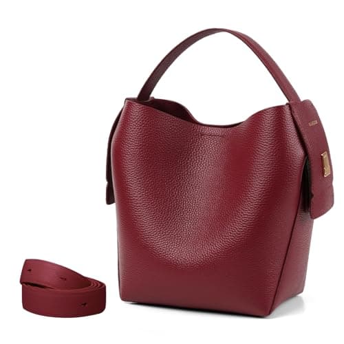 LA FESTIN Shoulder Handbags For Women: Leather Purse - Cute and Comfortable Satchel Purses for Girls - Red