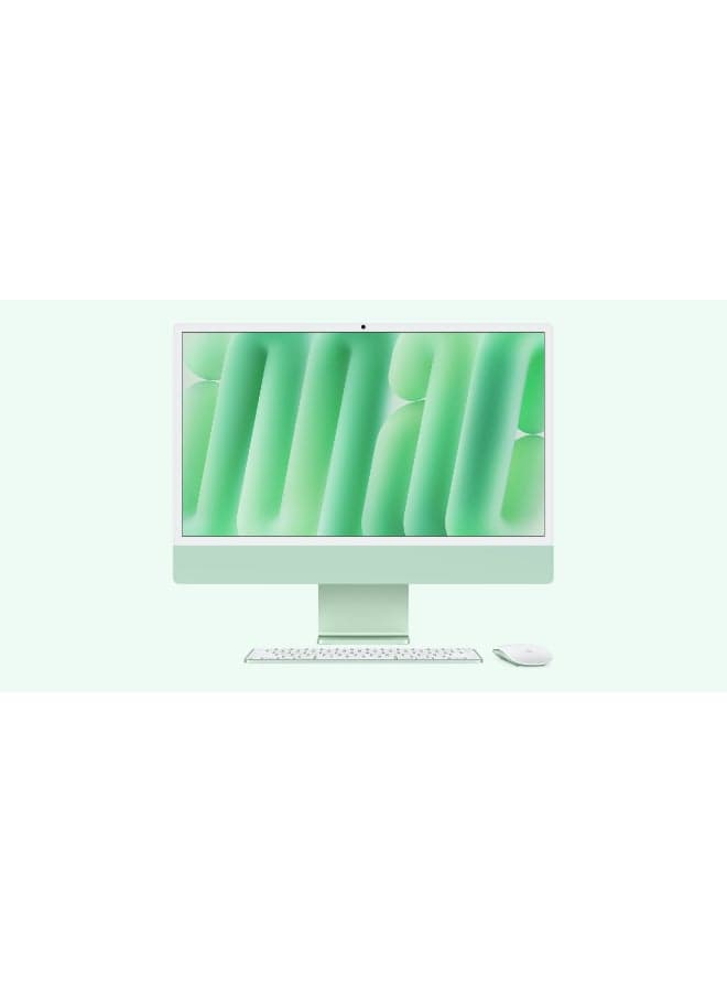 24-inch iMac with Retina 4.5K Display, M4 Chip 10-Core CPU 10-Core GPU Processor/24GB RAM/512GB SSD/macOS English/Arabic Green