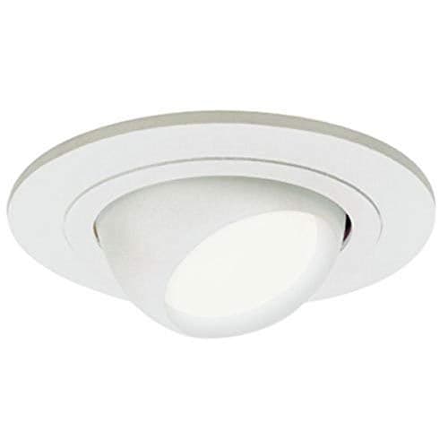 HALO 4 in. Matte White Recessed Ceiling Light Adjustable Eyeball Trim, Small, (998P)