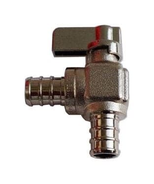 10 PIECES XFITTING 12 PEX MINI SHUT OFF ANGLE BALL VALVE FULL PORT 14TURN BRASS