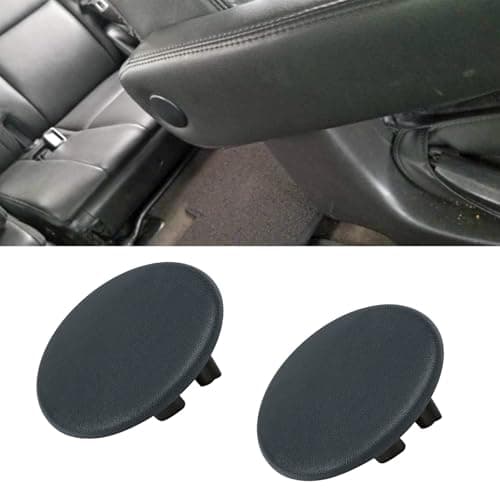A ABIGAIL Armrest Cap Cover Repacement for 07-19 Chevy Tahoe, Suburban, Yukon, Escalade - 15279689 OEM Replacement Left or Right Rear Bucket Seat Arm Rest Snap Handle Trim Bolt - Black