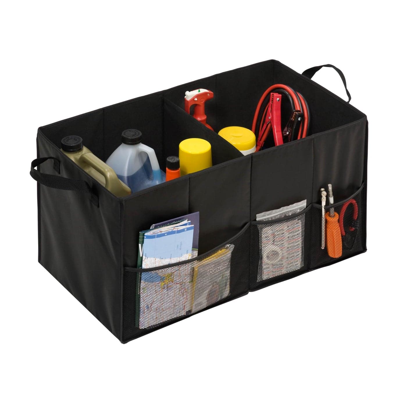 HoneyCanDo SFT01166 Soft Storage Chest Black Folding Car Trunk Organizer