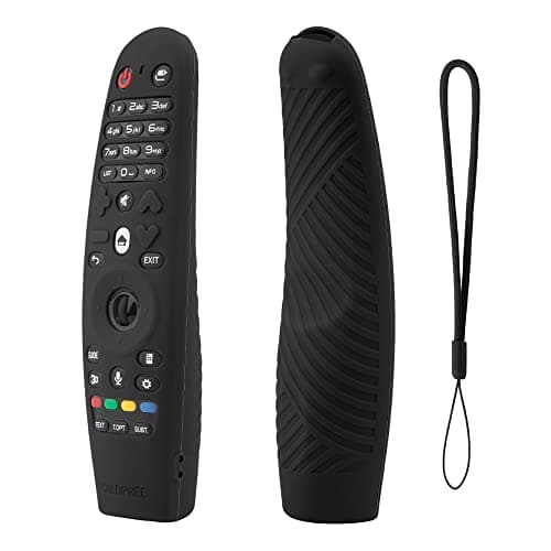 Caldipree Silicone Cover Case Compatible with LG AN-MR600 ANMR650 LG Smart TV Magic Remote (Remote Not Included) Black