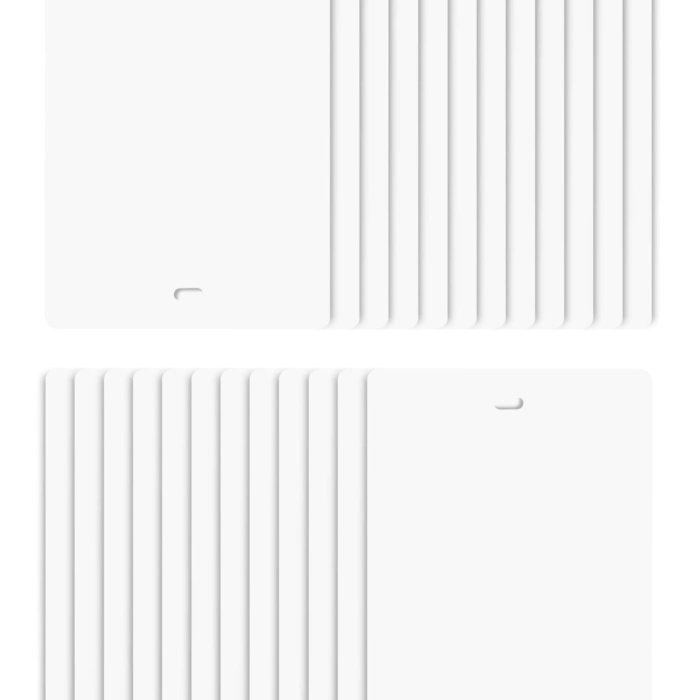 DALIX 825 White Vertical Blinds Replacement Slats Sliding Door Window 24 Pack