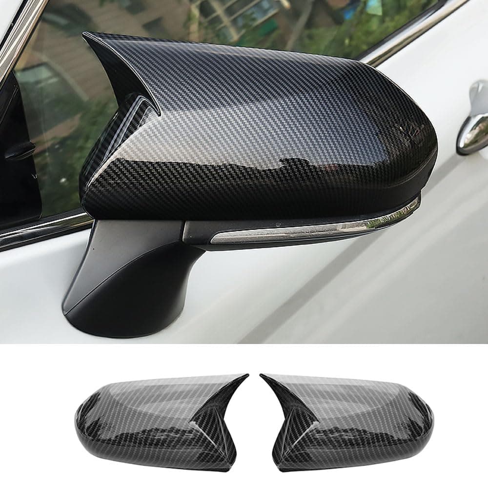 Rifoda Door Side Mirror Cover for Toyota Camry 2018 2019 2020 2021 2022 Outer Cover of Horn Side Rearview Mirror Cover Accessories Decoration Cover Trims ABS Plastic 2PCS Carbon Fibre