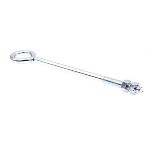 Prime-Line 9067029 Eye Bolts With Nuts, 1/2 In.-13 X 12 In., Zinc Plated Steel (10 Pack)