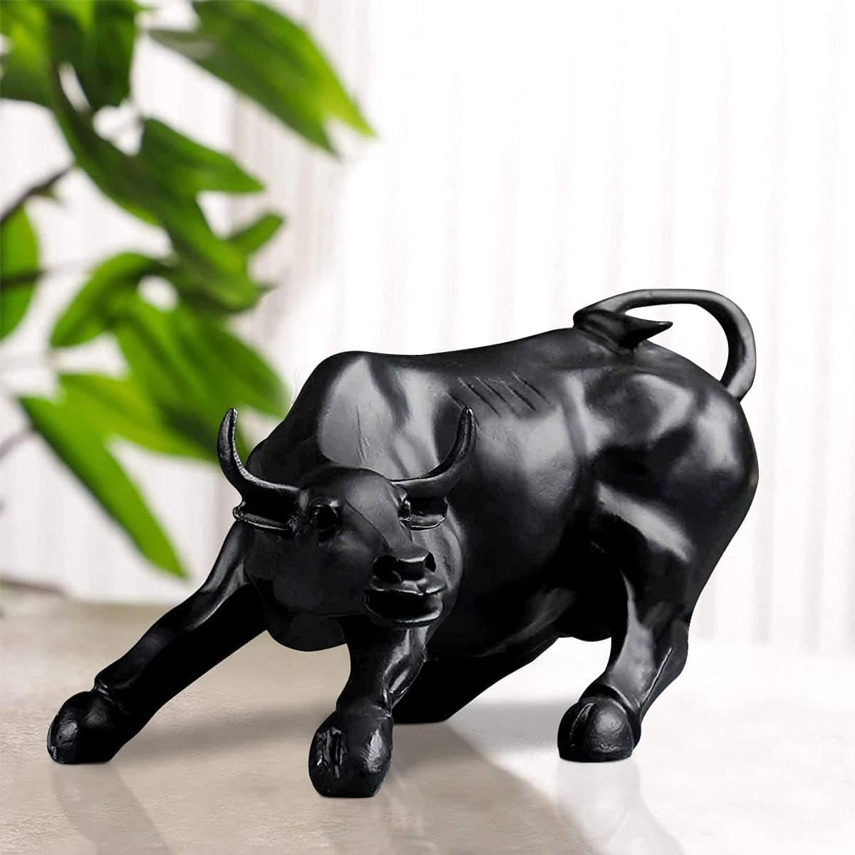 POPSY 10 Handicrafts Statue Bull Sculpture Ornament Abstract Animal Figurines Room Desk Decor Home Decoration