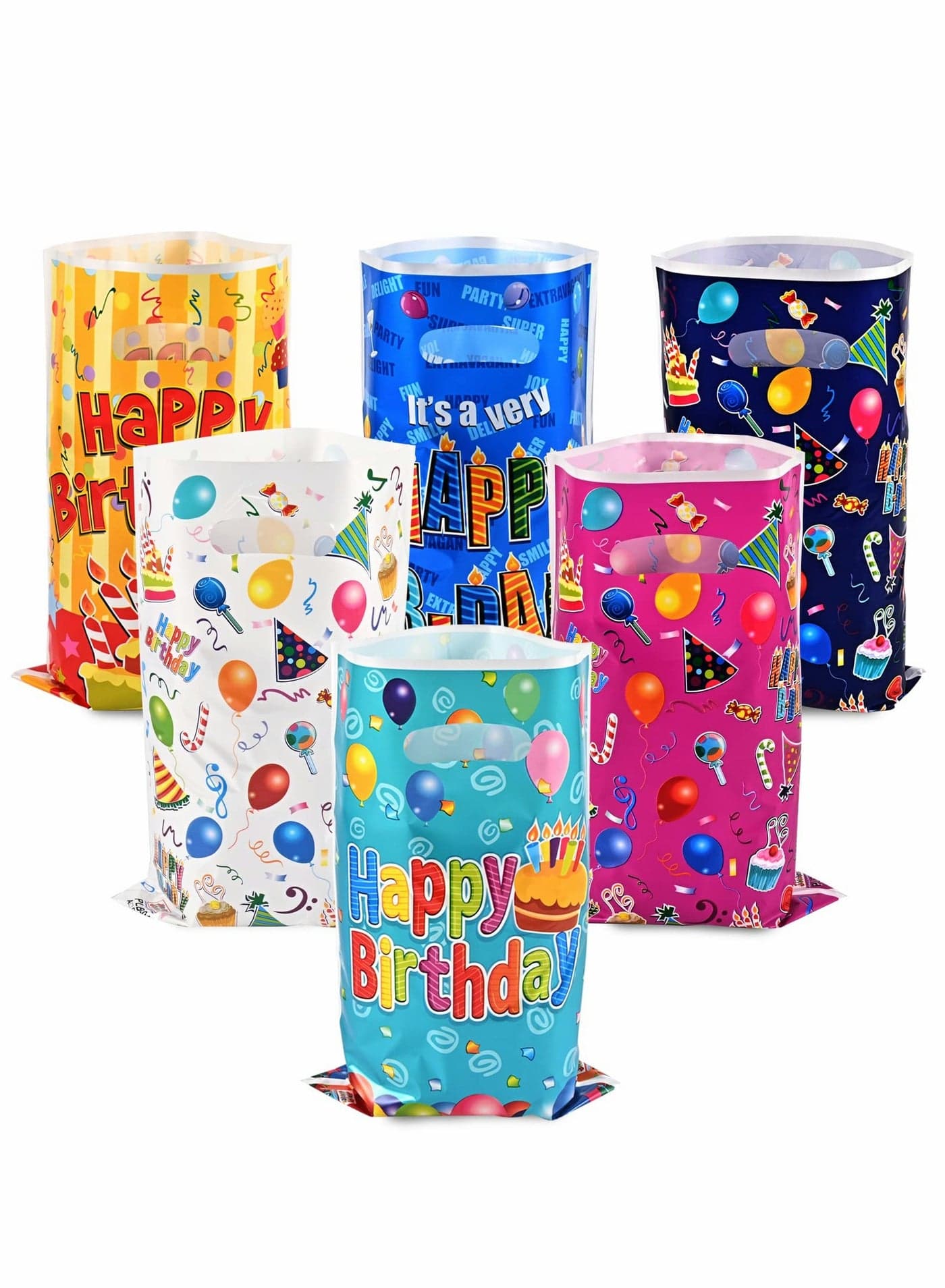 Kids Party Favors Bags, 60 Pcs Birthday Goodie Candy Bags, Small gift bag Party Goody Favor Bags for Kids Birthday, Loot Bags for Kids Birthday Party