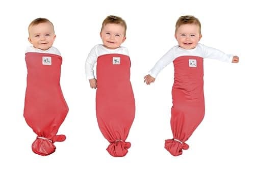 The Ollie Swaddle – Adjustable Baby Swaddle for Newborns | Pediatrician-Approved for Safe Sleep | Easy Closure | Arms-Out | Lightweight, Machine-Washable | Easy Diaper Access