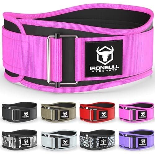 Weight Lifting Belt for Men and Women - Great for Squats, Deadlift, Lunge, Exercises and Training - Best for Olympic, Cross-Training and Bodybuilding Workout (Medium, Neon Pink)
