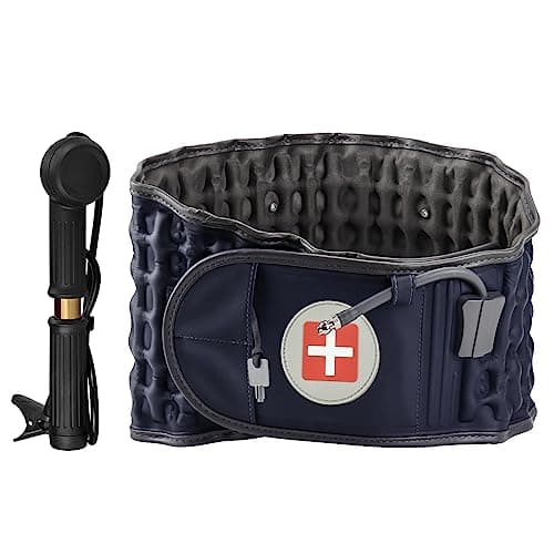 HONGJING Lumbar Support Belt for Back Pain Relief Spine Decompression Back Belt Lower Back Traction Device with Pressure Gauge