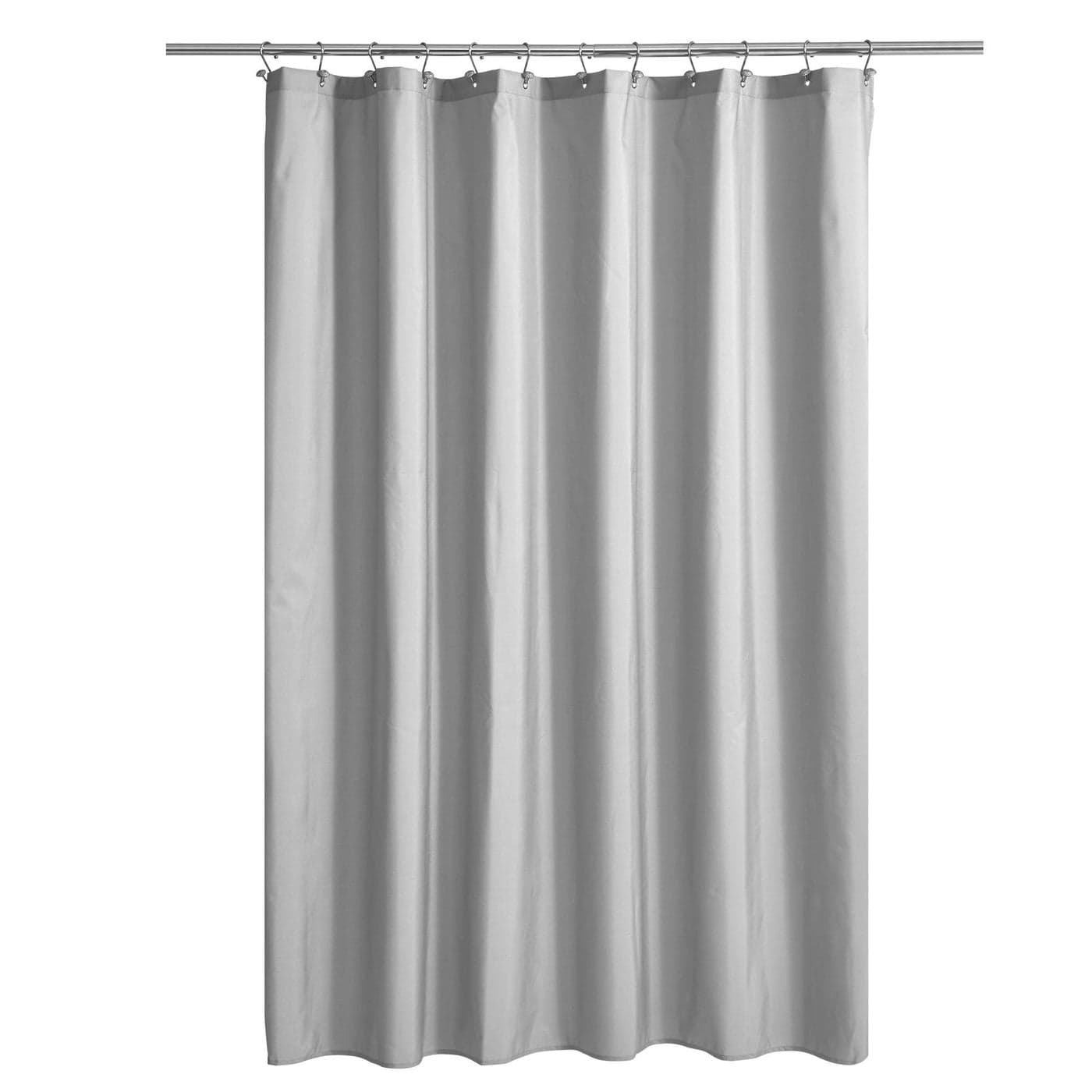 Ultimate Waterproof Fabric Shower Curtain or Liner TPU Lining Machine Washable Use for Bath TubStall in Home and Hotel Gray 72x72
