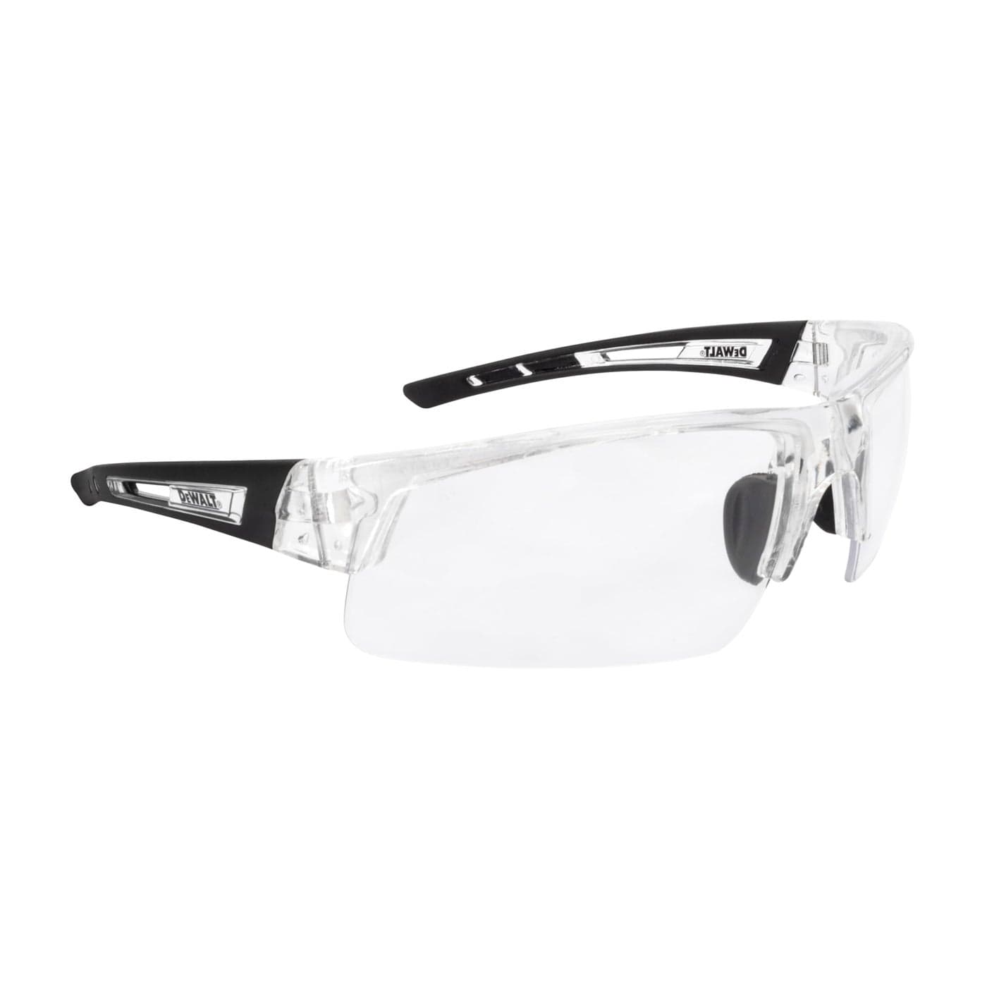 DEWALT DPG100T1D Crosscut Safety Glasses Translucent Half Frame Clear Lens ANSI Z871 1 Pair