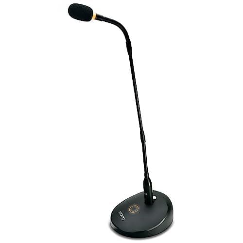 Movo GM9 Professional 18inch Gooseneck XLR Podium Microphone for Lectures Conferences Streaming and Video Meetings