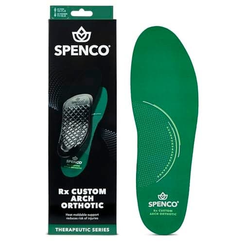 Spenco Rx Arch Support Lightweight Orthotic Shoe Inserts with 4Way Stretch Fabric SpenCore Layer for Shock Absorption Odor Control AllDay Comfort Stability Fits Most Shoes