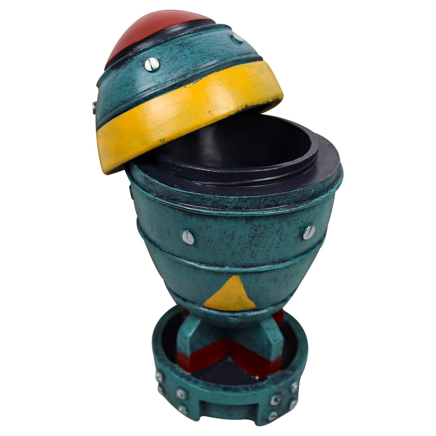 nezababycos Mini Nuke Statue Bomb Storage Box Figurines Rocket Model Halloween Decoration Collection for Home Household Porch Desktop Table Sculpture Resin