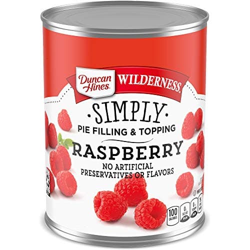 Duncan Hines Wilderness Raspberry Pie Filling and Topping 21 oz Pack of 8