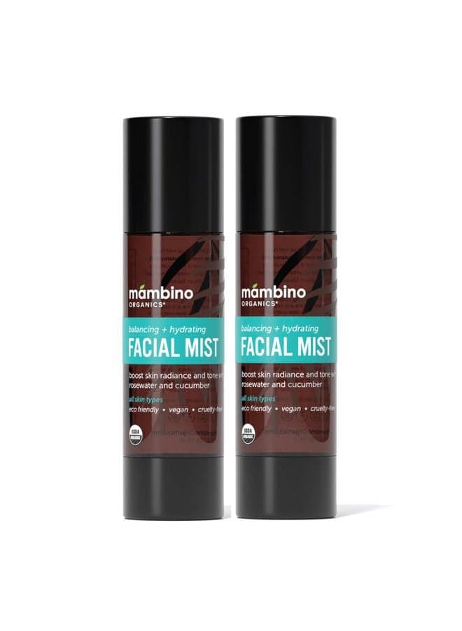 Balancing Facial Mist, Rosewater and Cucumber, 4oz (2 Pack)